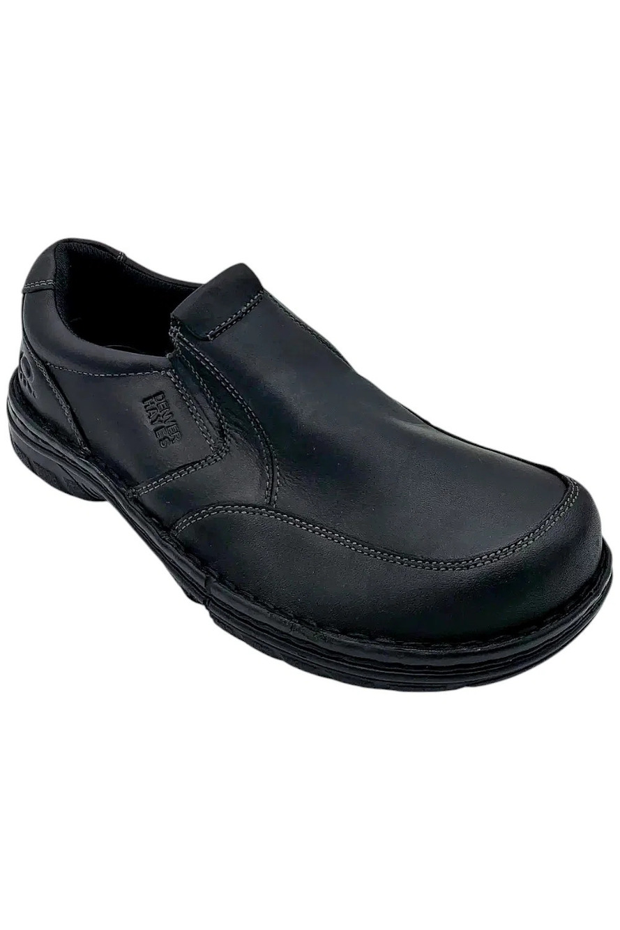 Denver Hayes Men's Danforth Quad Comfort Freshtech Slip-On Shoes Black - Medium